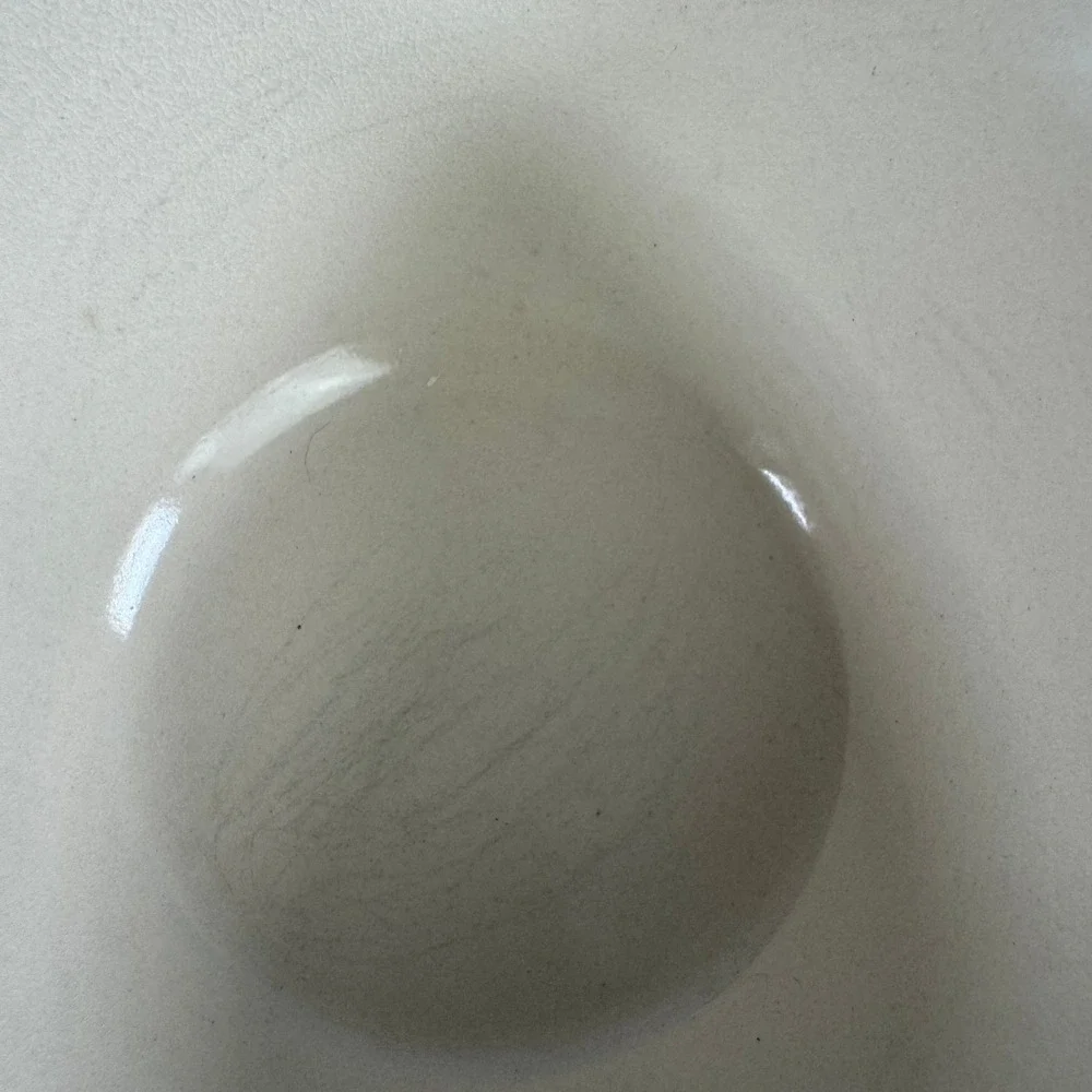VTG DesignPac Inc Mixing Bowl Small Green Ribbed Stoneware Farmhouse Decor EUC